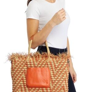 Patricia Nash Natural / Apricot Specialty Villora Woven Bag